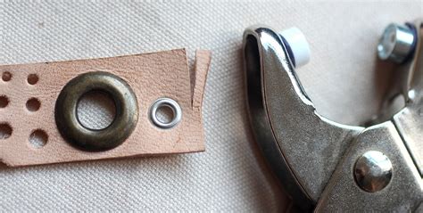 how to attach metal eyelets to fabric|how to insert an eyelet.